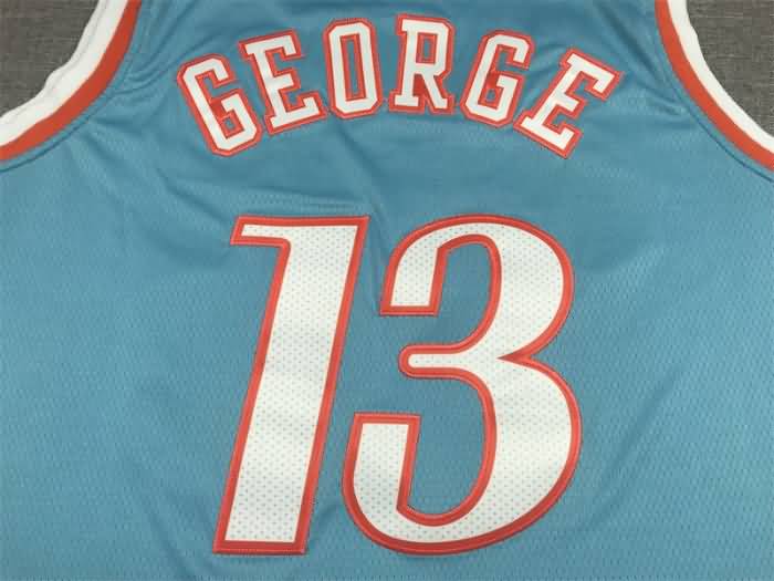 21/22 Los Angeles Clippers GEORGE #13 Blue City Basketball Jersey (Stitched)