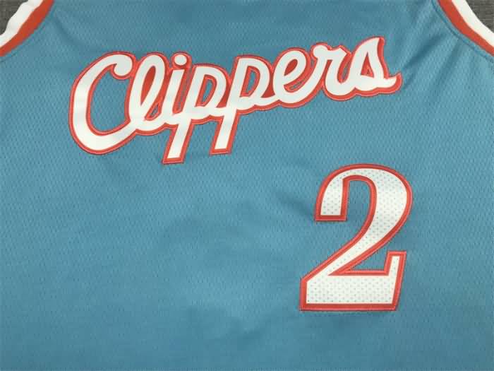 21/22 Los Angeles Clippers LEONARD #2 Blue City Basketball Jersey (Stitched)