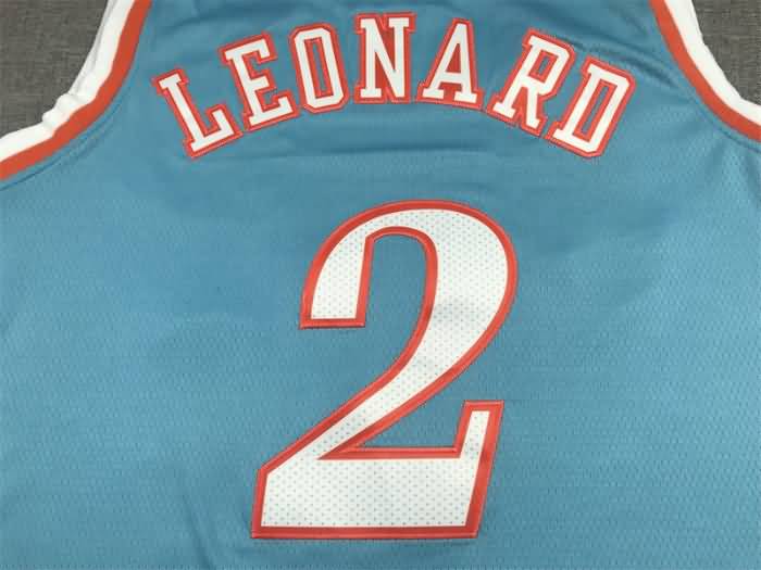 21/22 Los Angeles Clippers LEONARD #2 Blue City Basketball Jersey (Stitched)