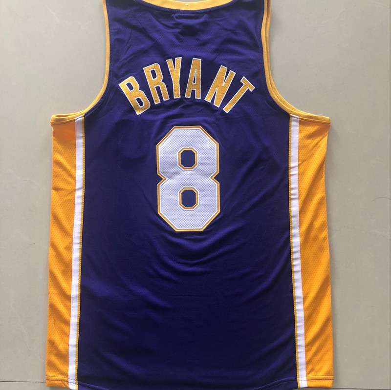 2000/01 Los Angeles Lakers BRYANT #8 Purple Finals Classics Basketball Jersey (Closely Stitched)