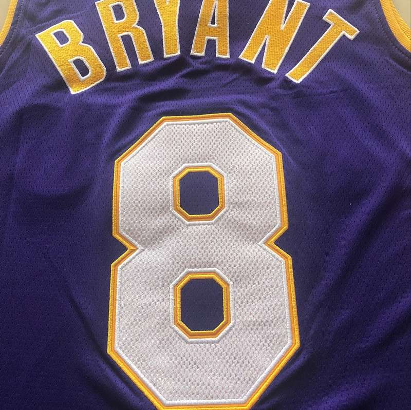 2000/01 Los Angeles Lakers BRYANT #8 Purple Finals Classics Basketball Jersey (Closely Stitched)