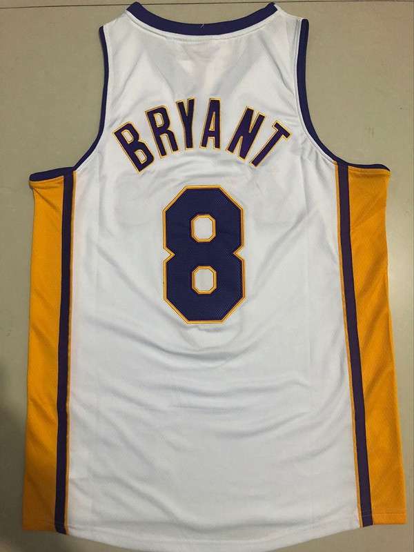 2003/04 Los Angeles Lakers BRYANT #8 White Classics Basketball Jersey (Closely Stitched)