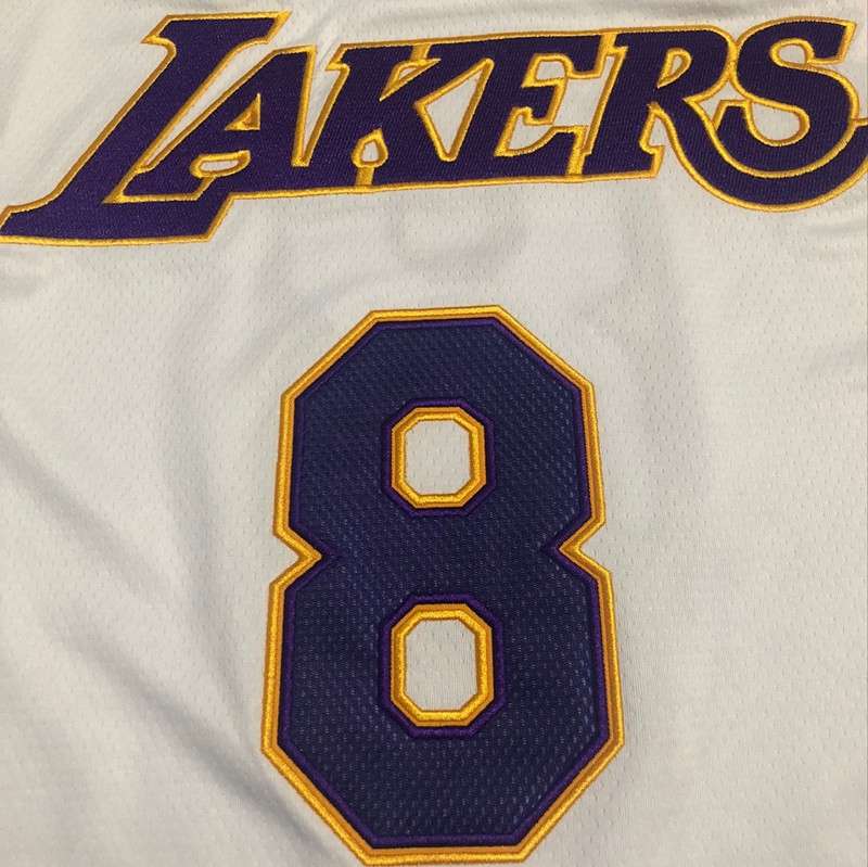 2003/04 Los Angeles Lakers BRYANT #8 White Classics Basketball Jersey (Closely Stitched)