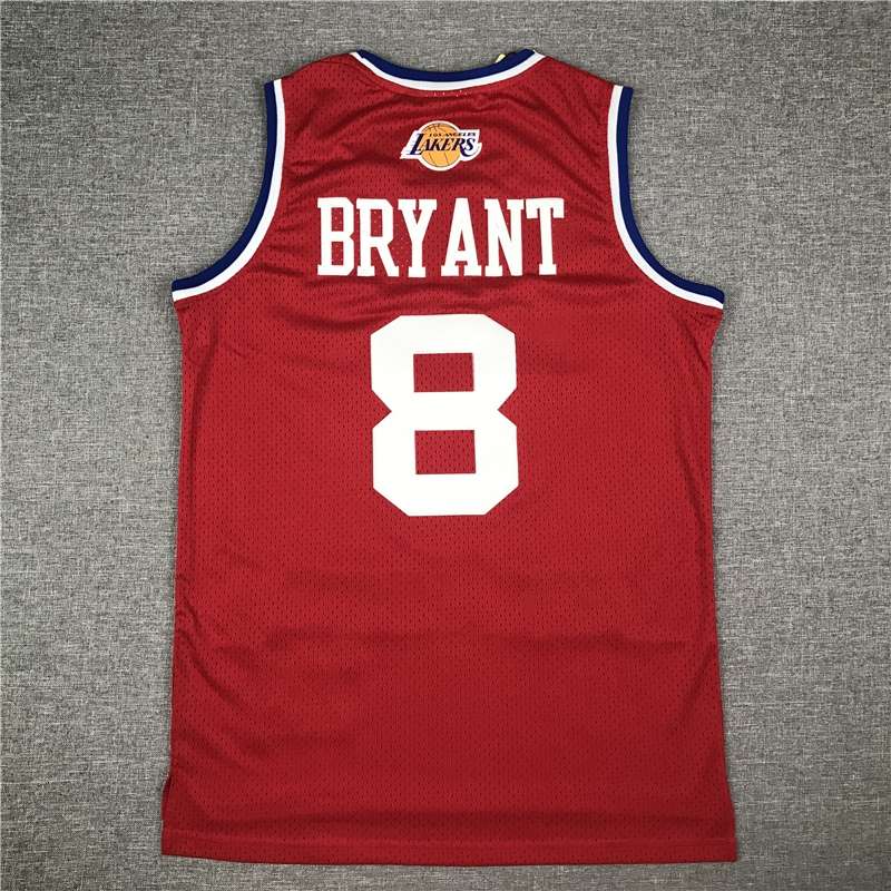 2003 Los Angeles Lakers BRYANT #8 Red All Star Classics Basketball Jersey (Stitched)