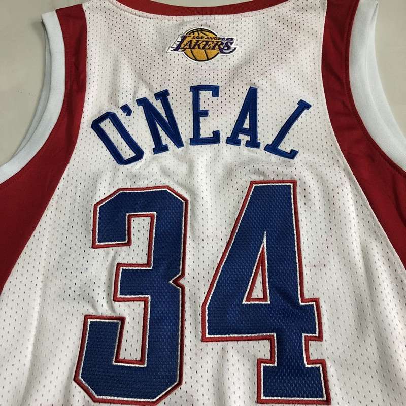 2004 Los Angeles Lakers ONEAL #34 White All Star Classics Basketball Jersey (Closely Stitched)