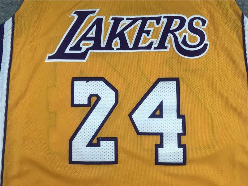 2006/07 Los Angeles Lakers BRYANT #24 Yellow Classics Basketball Jersey (Stitched)