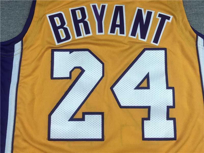 2006/07 Los Angeles Lakers BRYANT #24 Yellow Classics Basketball Jersey (Stitched)