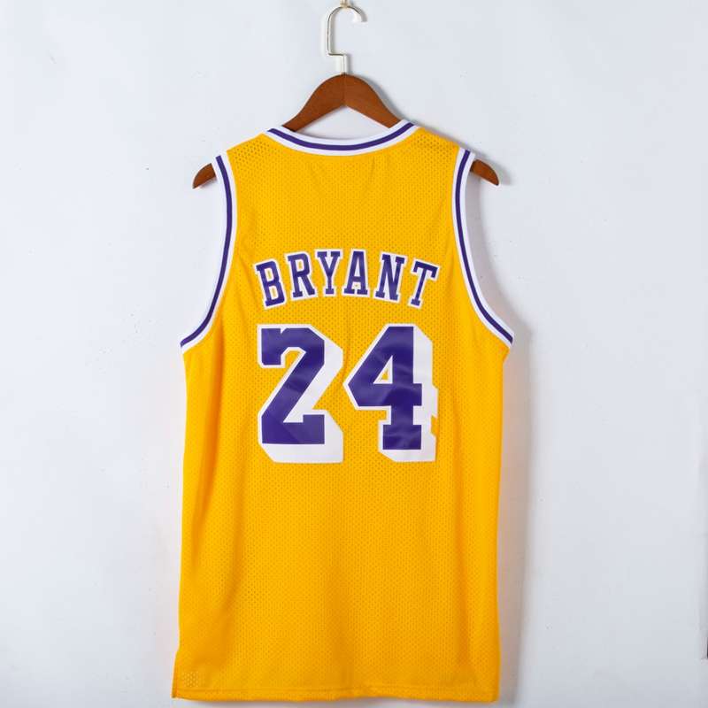 2007/08 Los Angeles Lakers BRYANT #24 Yellow Classics Basketball Jersey (Stitched)