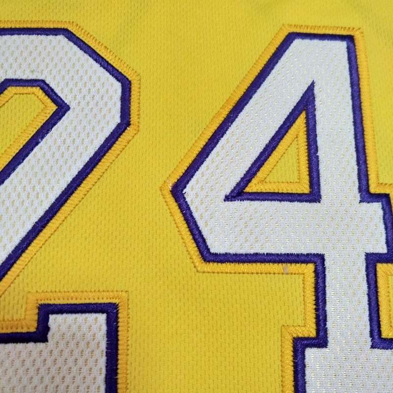 2008/09 Los Angeles Lakers BRYANT #24 Yellow Champion Classics Basketball Jersey (Closely Stitched)