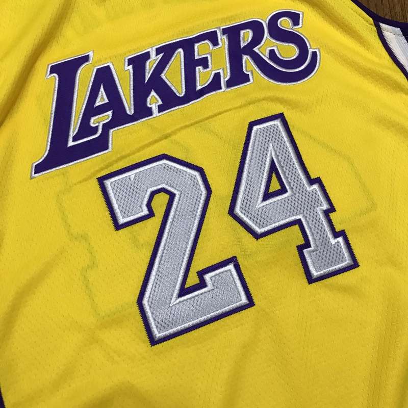 2008/09 Los Angeles Lakers BRYANT #24 Yellow Classics Basketball Jersey (Closely Stitched)