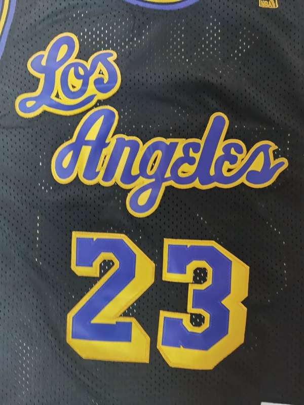 2008/09 Los Angeles Lakers JAMES #23 Black Classics Basketball Jersey (Stitched)