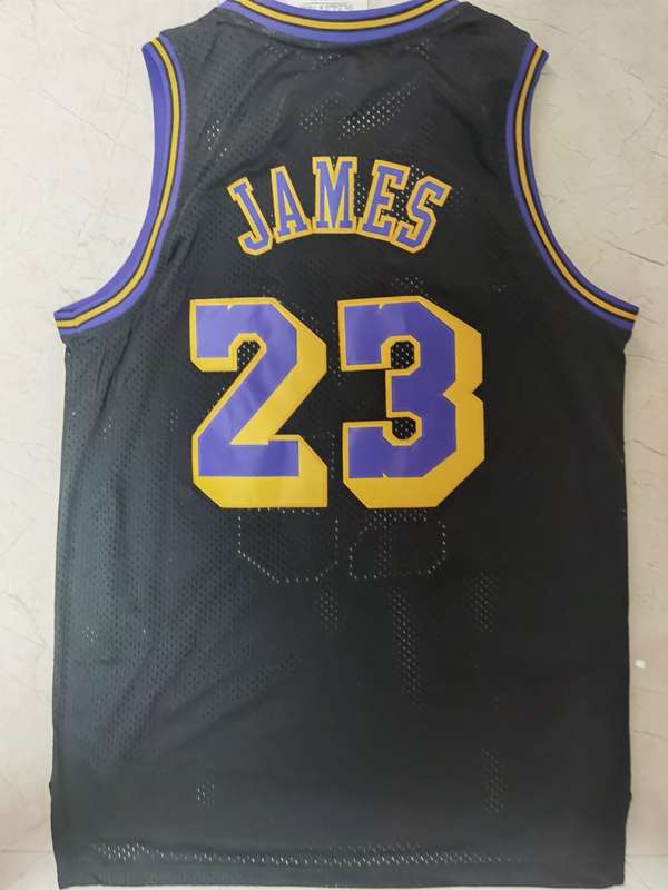 2008/09 Los Angeles Lakers JAMES #23 Black Classics Basketball Jersey (Stitched)