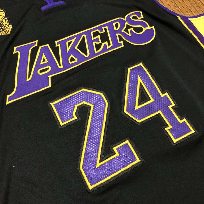 2009 Los Angeles Lakers BRYANT #24 Black Champion Classics Basketball Jersey (Closely Stitched)