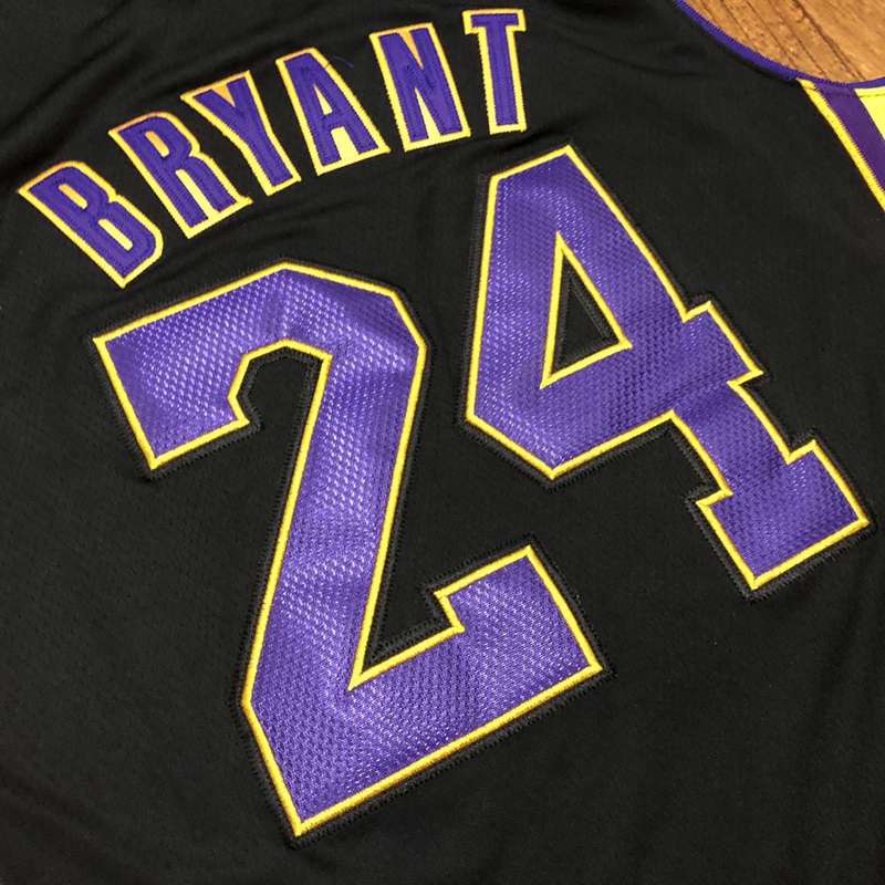 2009 Los Angeles Lakers BRYANT #24 Black Champion Classics Basketball Jersey (Closely Stitched)