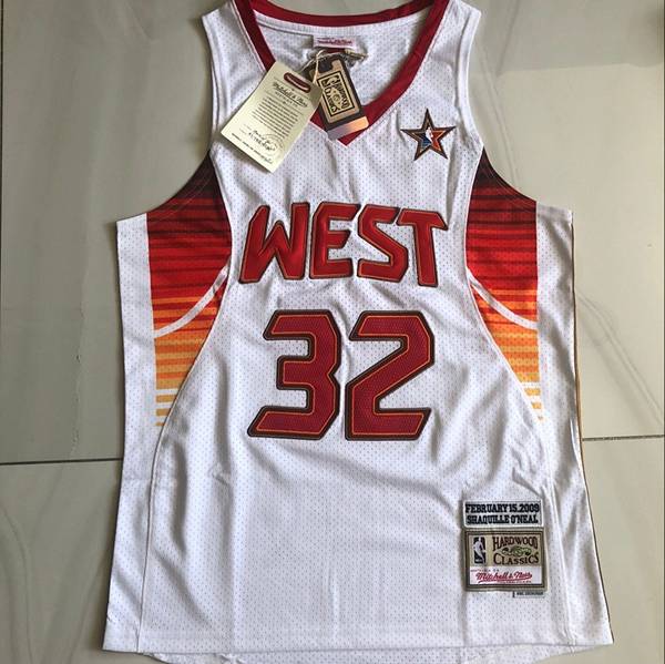 2009 Los Angeles Lakers ONEAL #32 White All Star Classics Basketball Jersey (Closely Stitched)