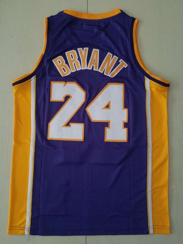 2009 Los Angeles Lakers BRYANT #24 Purple Champion Classics Basketball Jersey (Stitched)