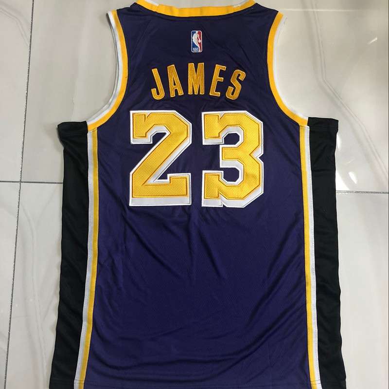 20/21 Los Angeles Lakers JAMES #23 Purple AJ Basketball Jersey (Closely Stitched)