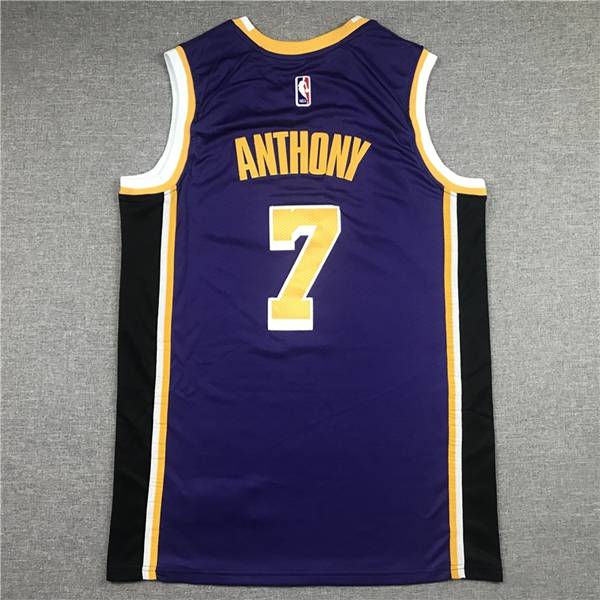 20/21 Los Angeles Lakers ANTHONY #7 Purple AJ Basketball Jersey (Stitched)