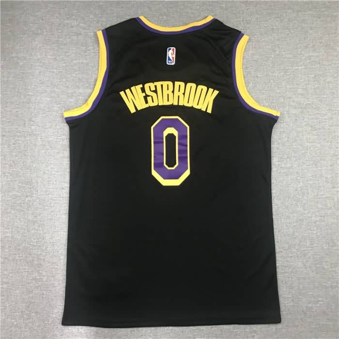 20/21 Los Angeles Lakers WESTBROOK #0 Black Basketball Jersey (Stitched)