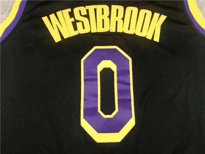 20/21 Los Angeles Lakers WESTBROOK #0 Black Basketball Jersey (Stitched)