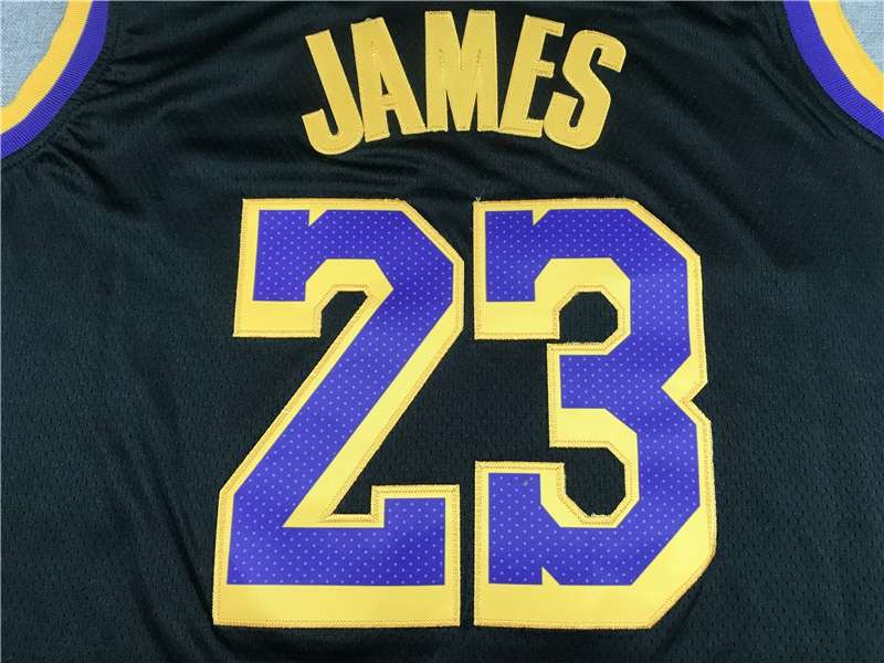 20/21 Los Angeles Lakers JAMES #23 Black Basketball Jersey (Stitched)