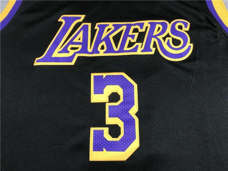 20/21 Los Angeles Lakers DAVIS #3 Black Basketball Jersey (Stitched)