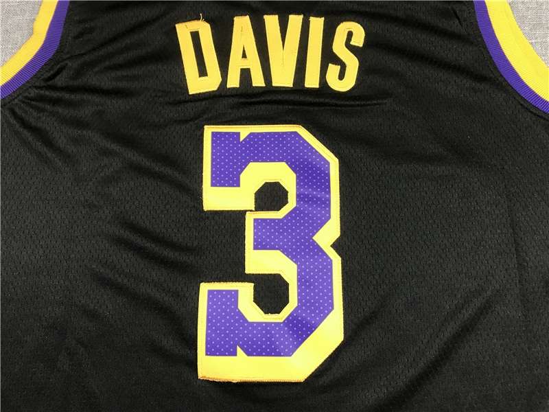 20/21 Los Angeles Lakers DAVIS #3 Black Basketball Jersey (Stitched)