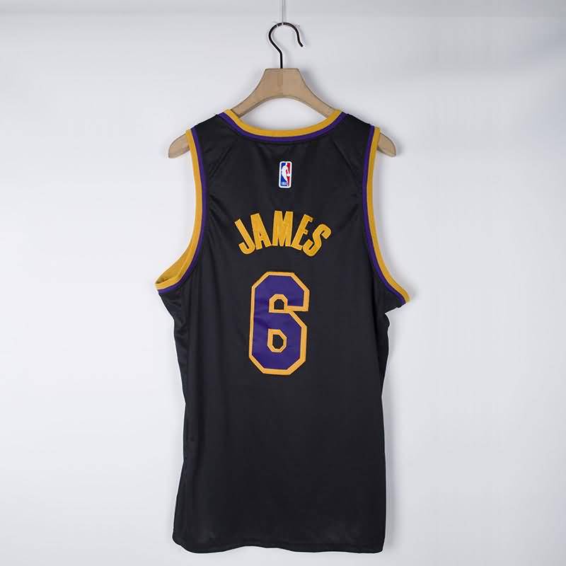 20/21 Los Angeles Lakers JAMES #6 Black Basketball Jersey (Stitched)