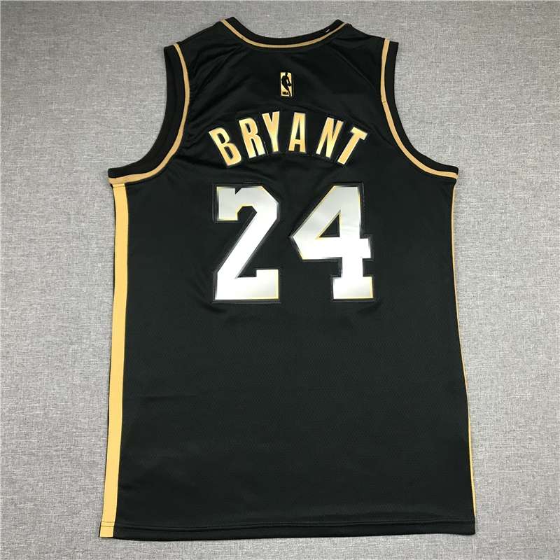 20/21 Los Angeles Lakers BRYANT #24 Black Gold Basketball Jersey (Stitched)