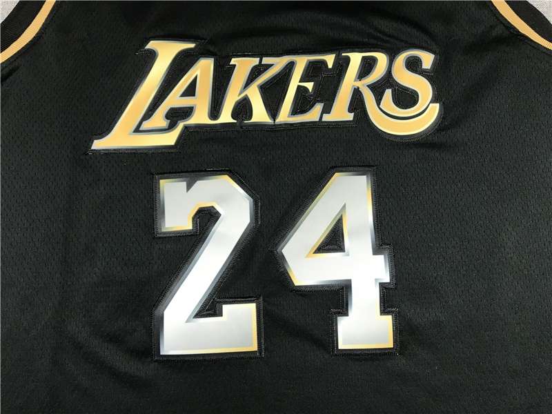 20/21 Los Angeles Lakers BRYANT #24 Black Gold Basketball Jersey (Stitched)