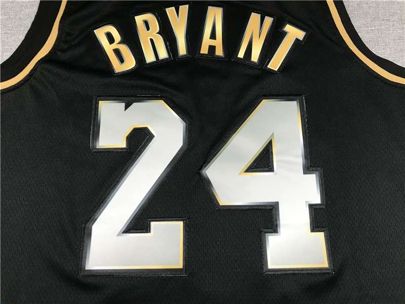 20/21 Los Angeles Lakers BRYANT #24 Black Gold Basketball Jersey (Stitched)