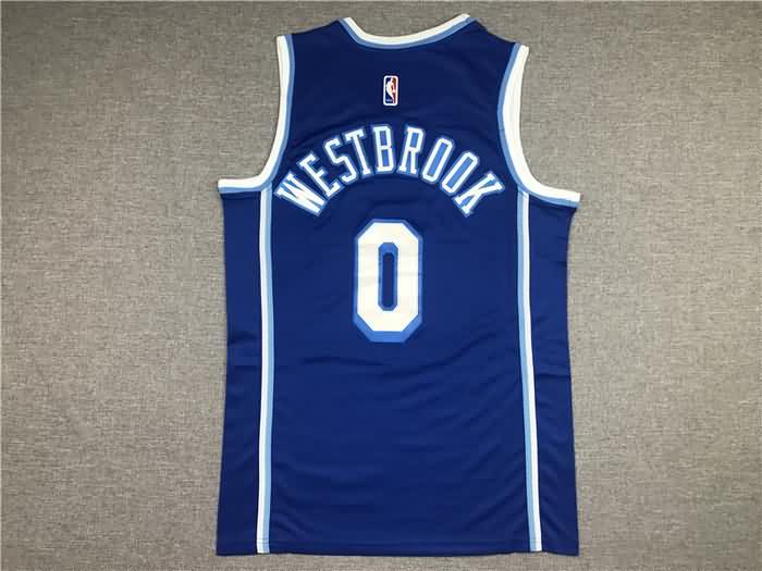 20/21 Los Angeles Lakers WESTBROOK #0 Blue Basketball Jersey (Stitched)