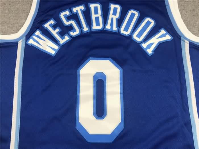 20/21 Los Angeles Lakers WESTBROOK #0 Blue Basketball Jersey (Stitched)