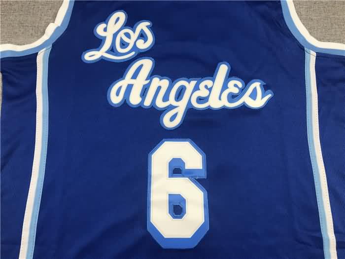 20/21 Los Angeles Lakers JAMES #6 Blue Basketball Jersey (Stitched)