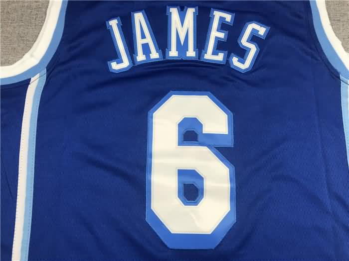 20/21 Los Angeles Lakers JAMES #6 Blue Basketball Jersey (Stitched)