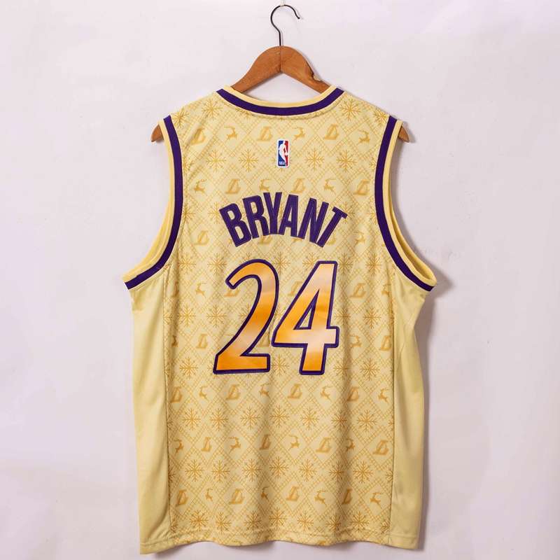 20/21 Los Angeles Lakers BRYANT #24 Gold Basketball Jersey (Stitched)