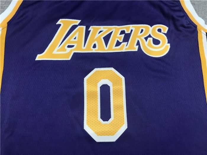 20/21 Los Angeles Lakers WESTBROOK #0 Purple Basketball Jersey (Stitched)