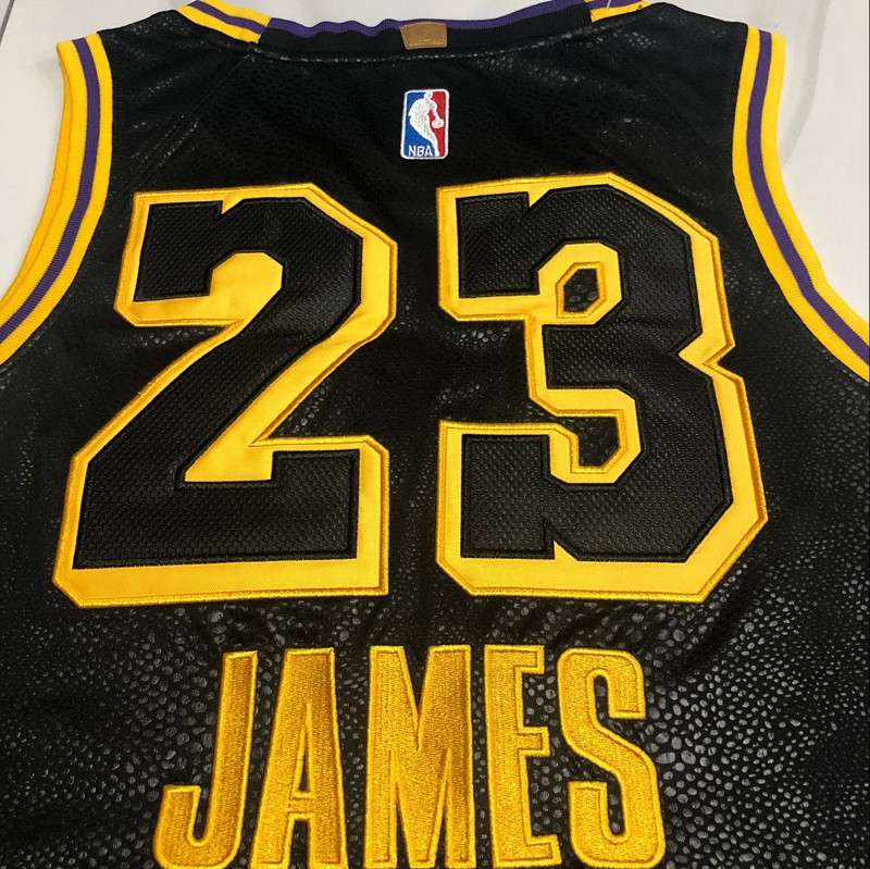 2020 Los Angeles Lakers JAMES #23 Black City Basketball Jersey (Closely Stitched)