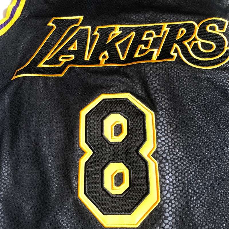 2020 Los Angeles Lakers BRYANT #8 #24 Black City Basketball Jersey (Closely Stitched)