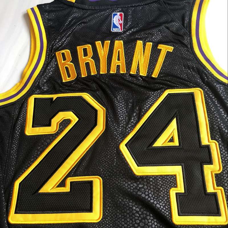 2020 Los Angeles Lakers BRYANT #8 #24 Black City Basketball Jersey (Closely Stitched)