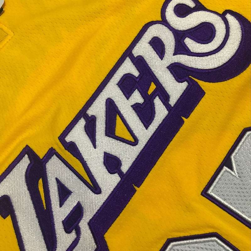 2020 Los Angeles Lakers JAMES #23 Yellow City Basketball Jersey (Closely Stitched)