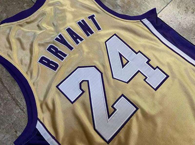 2020 Los Angeles Lakers BRYANT #24 Gold Classics Basketball Jersey (Closely Stitched)