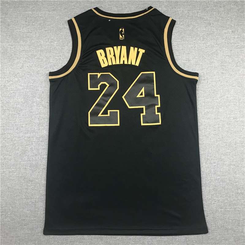 2020 Los Angeles Lakers BRYANT #24 Black Gold Basketball Jersey (Stitched)