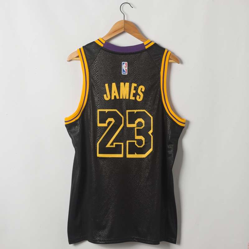 2020 Los Angeles Lakers JAMES #23 Black City Basketball Jersey (Stitched)