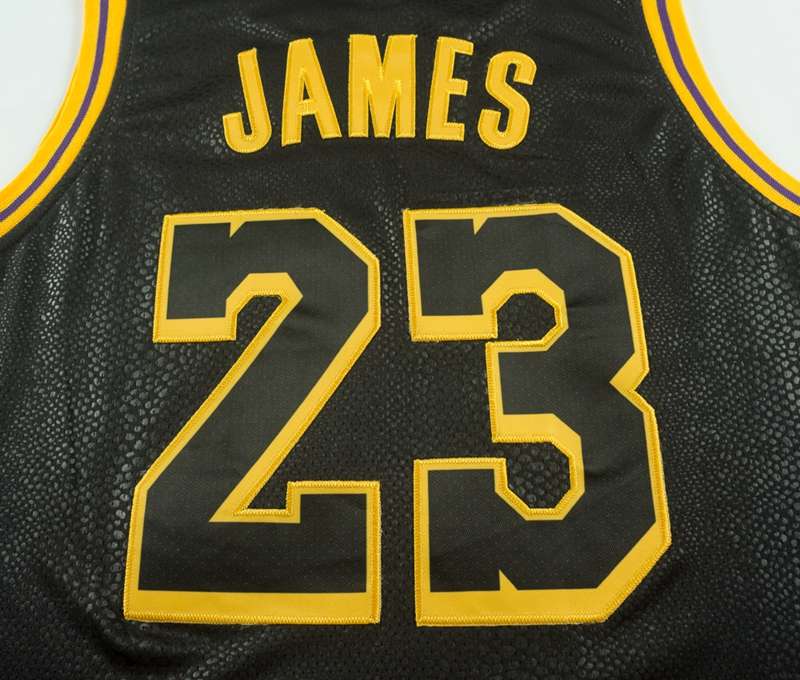 2020 Los Angeles Lakers JAMES #23 Black City Basketball Jersey (Stitched)