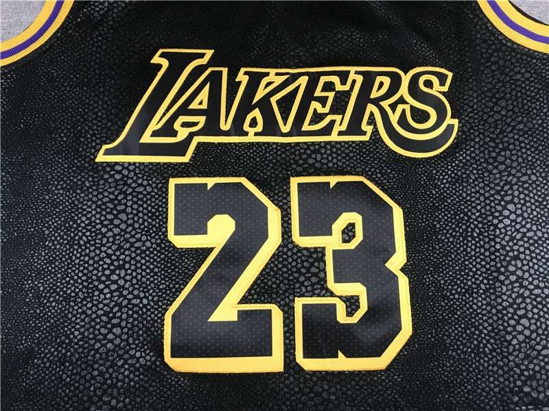 2020 Los Angeles Lakers JAMES #23 Black City Basketball Jersey 2 (Stitched)