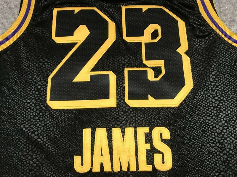 2020 Los Angeles Lakers JAMES #23 Black City Basketball Jersey 2 (Stitched)