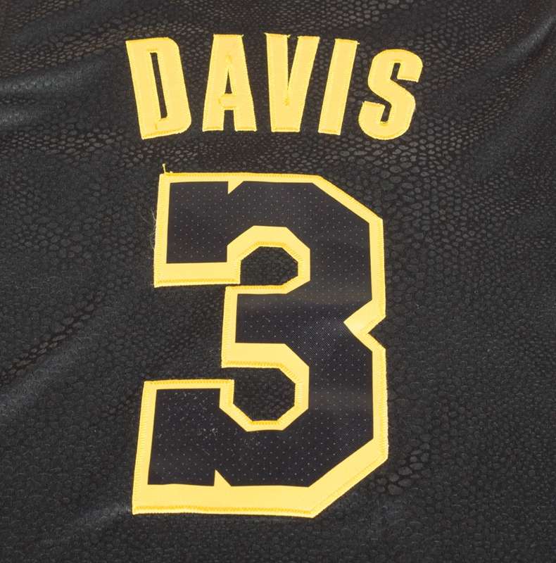 2020 Los Angeles Lakers DAVIS #3 Black City Basketball Jersey (Stitched)