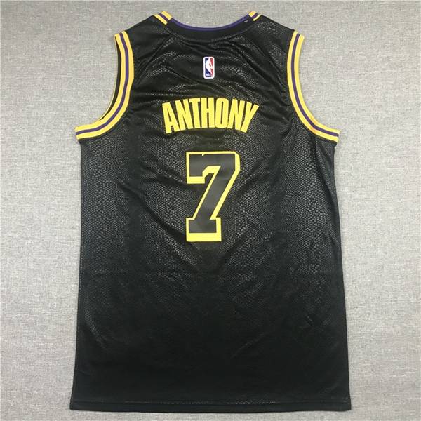 2020 Los Angeles Lakers ANTHONY #7 Black City Basketball Jersey (Stitched)