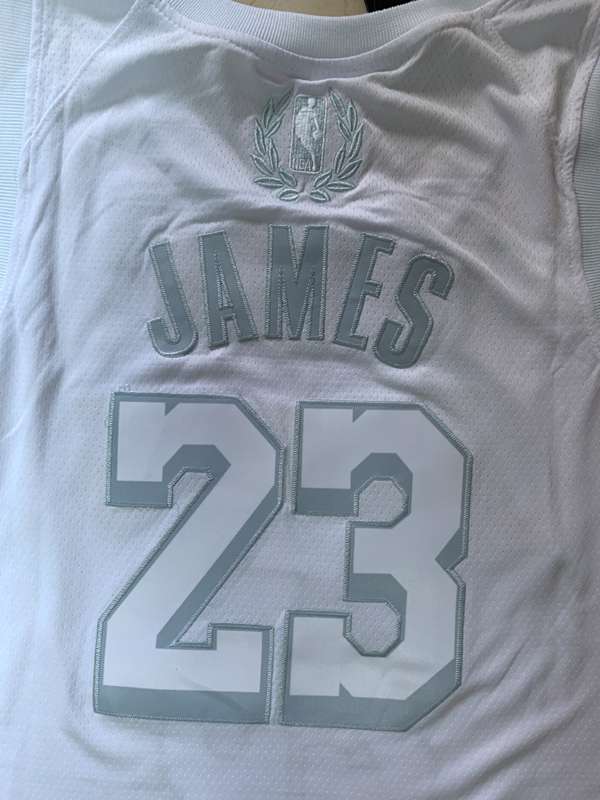 2020 Los Angeles Lakers JAMES #23 White MVP Basketball Jersey (Stitched)